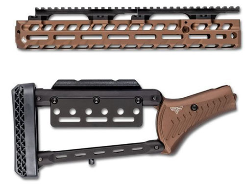 Améliore ton Marlin avec ce kit en aluminium 6061-T6, comprenant un garde-main M-LOK et une crosse ajustable pour un confort optimal et des options de montage flexibles.